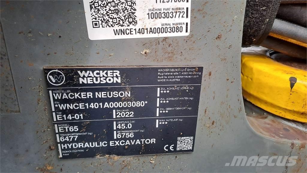 Wacker Neuson ET65 حفارات زحافة