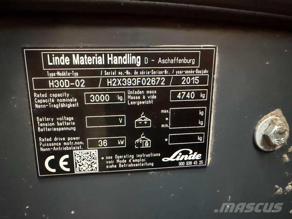 Linde H30D-02 شاحنات الديزل