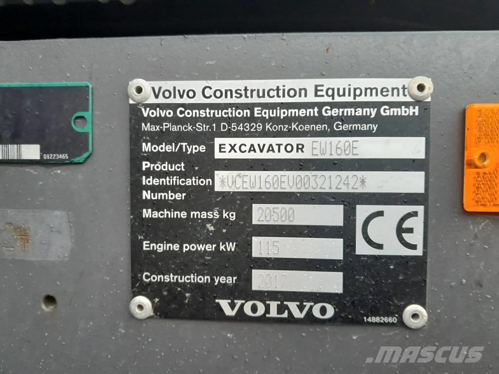 Volvo EW 160 E حفارات بعجل