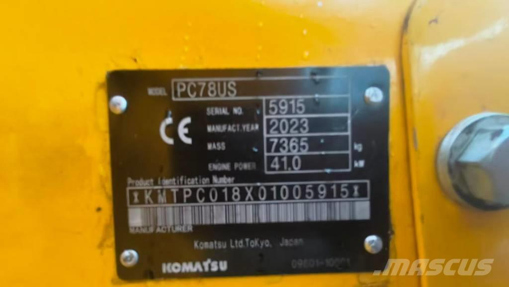 Komatsu PC 78 US حفارات صغيرة أقل من 7 طن (حفارات صغيرة)