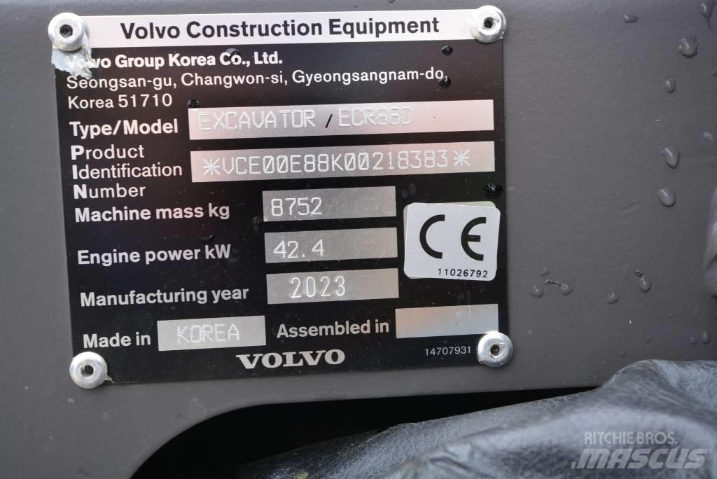 Volvo ECR 88 D Pro حفارات وسط 7 طن - 12 طن