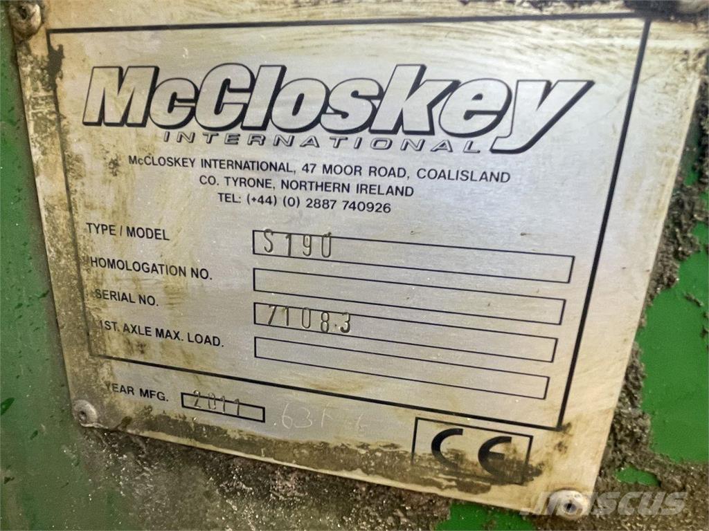 McCloskey S190 المحاجر ومثاقيب المحاجر الخفيفة