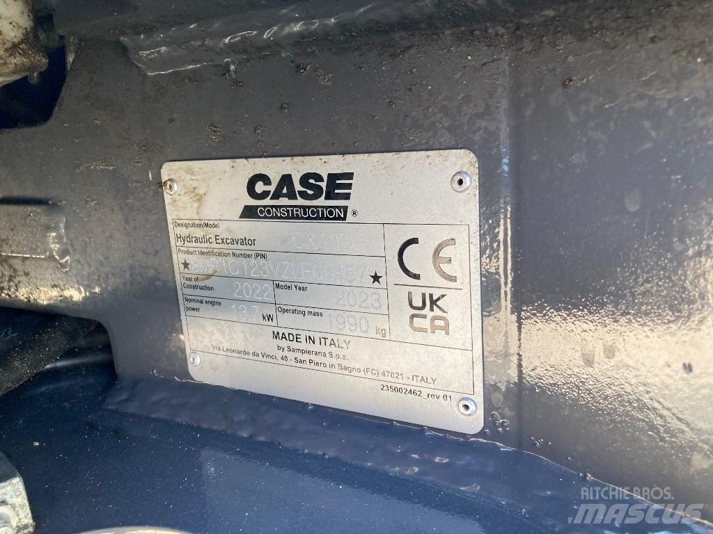 CASE CX 19 D حفارات صغيرة أقل من 7 طن (حفارات صغيرة)
