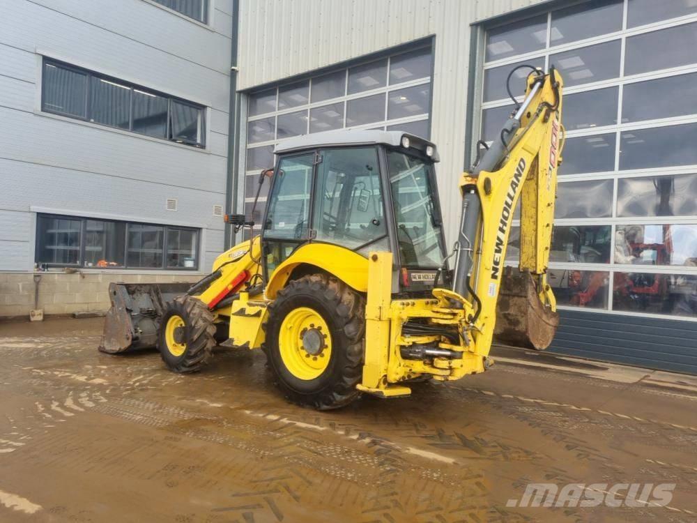 New Holland B 100 C لوادر ذات جرافات عكسية
