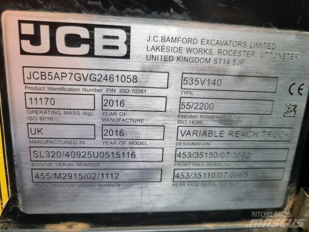 JCB 535-140 Hiviz مناولات متداخلة