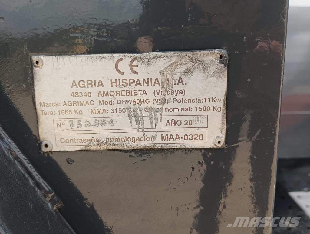 Agria DH 15 hg 4x4 عربات نقل قلابة للمواقع