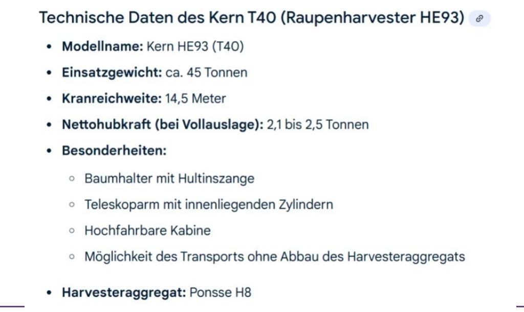Kern T40 حصادات