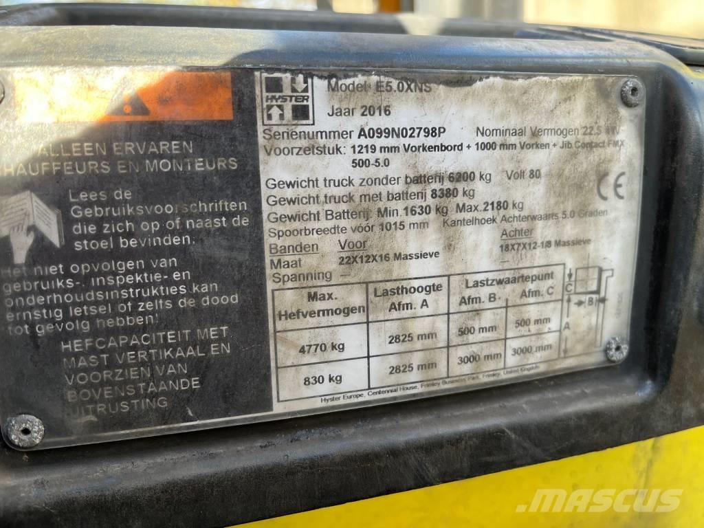 Hyster E5.OXNS شاحنات ذات رافعات شوكية تعمل بالكهرباء