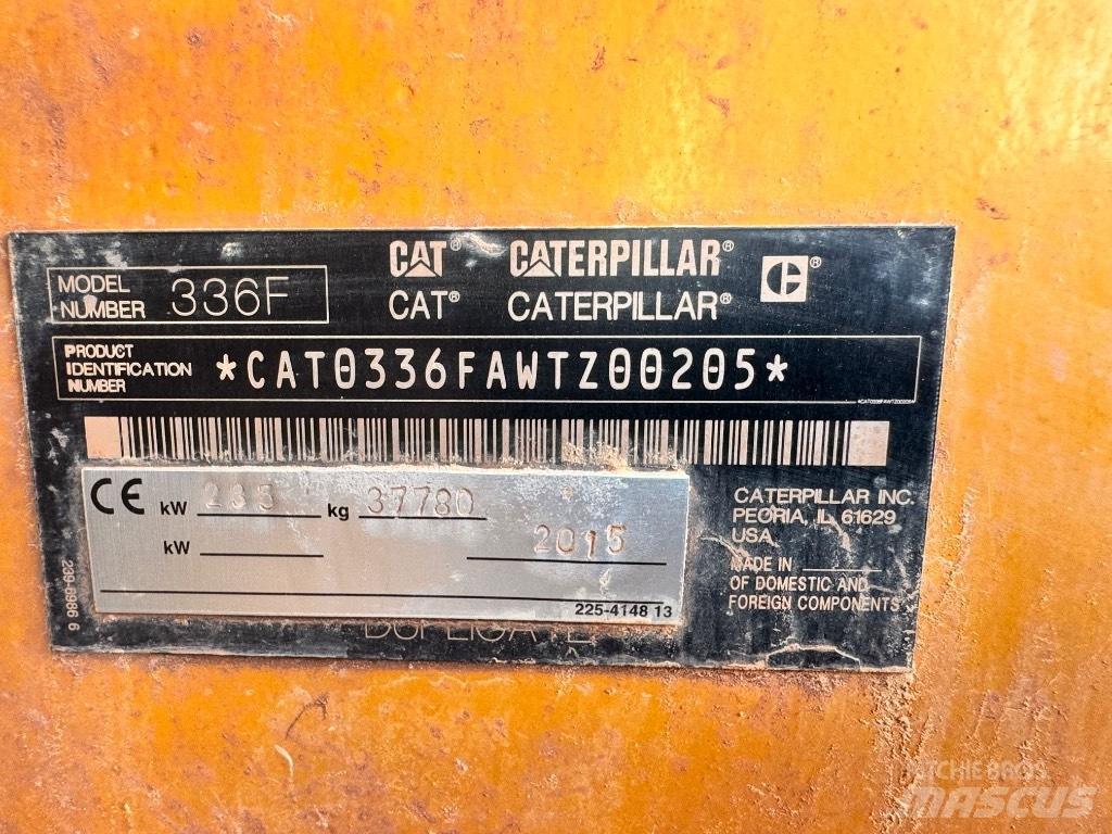 CAT 336 F L حفارات زحافة