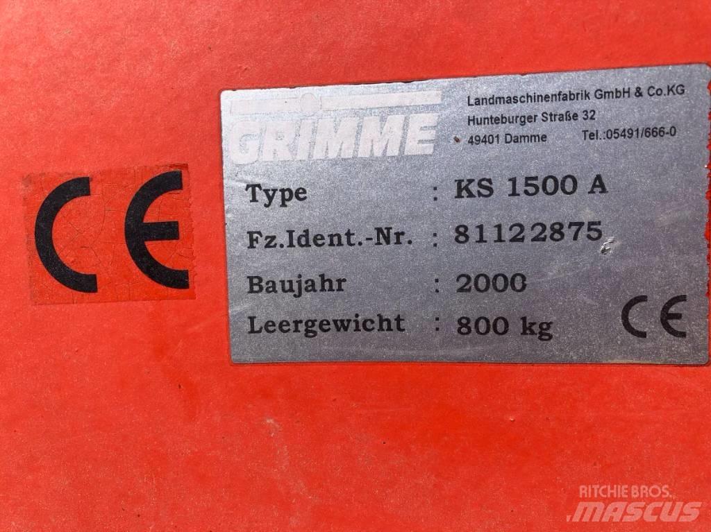 Grimme KS 1500 A معدات جز نباتات البطاطس المتيبسة
