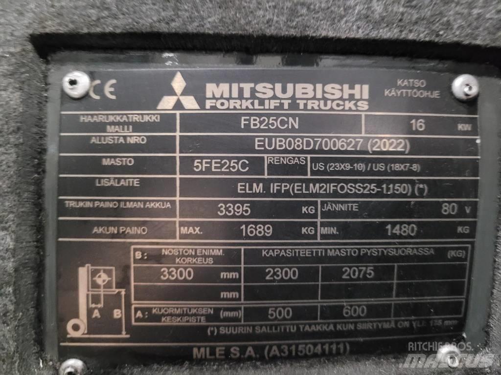 Mitsubishi FB 25 CN شاحنات ذات رافعات شوكية تعمل بالكهرباء