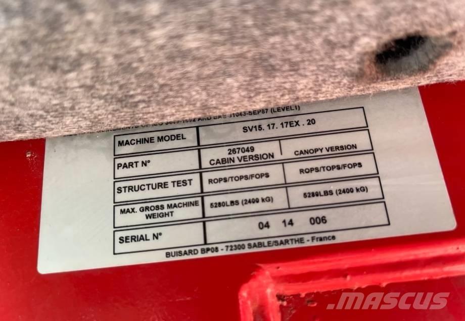 Yanmar SV15 حفارات صغيرة أقل من 7 طن (حفارات صغيرة)