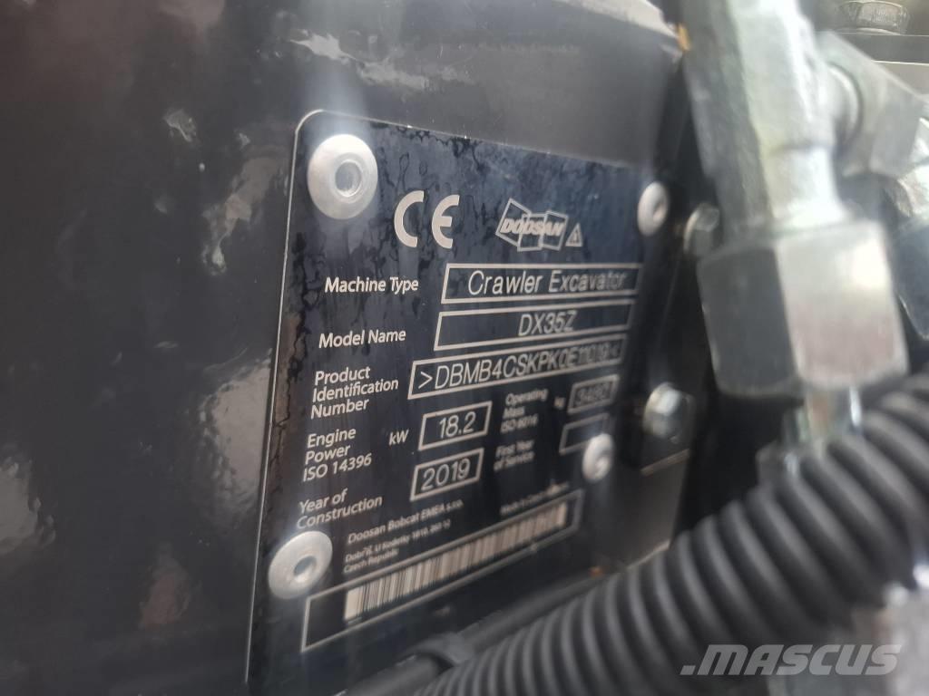 Doosan DX 35 Z حفارات صغيرة أقل من 7 طن (حفارات صغيرة)
