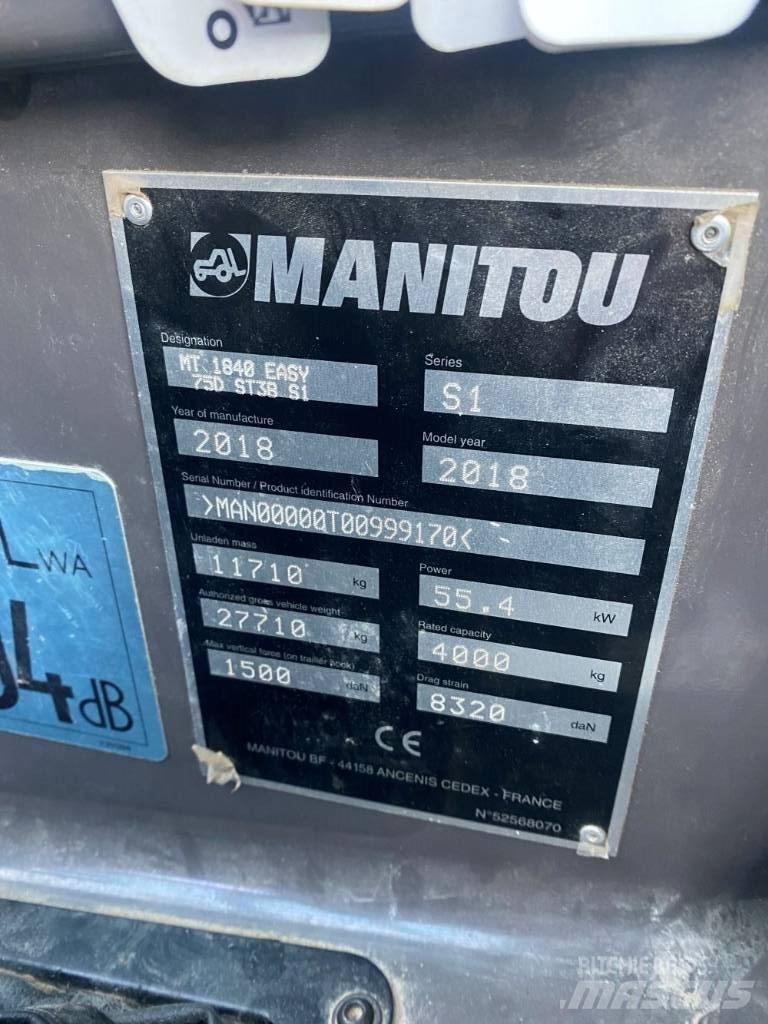 Manitou MT 1840 مناولات متداخلة