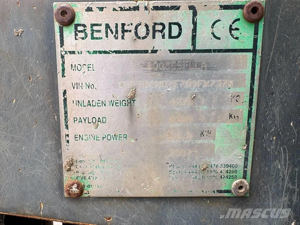 Benford 6000 عربات نقل قلابة للمواقع