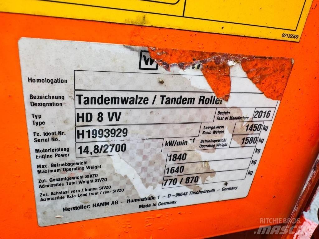 Hamm HD 8 VV مداحل ثنائية الاسطوانة