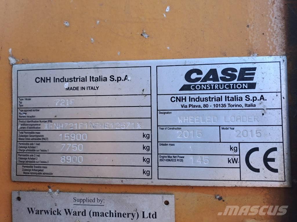 CASE 721 F XR لوادر بعجل