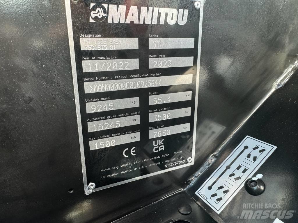 Manitou MT 1335 مناولات متداخلة