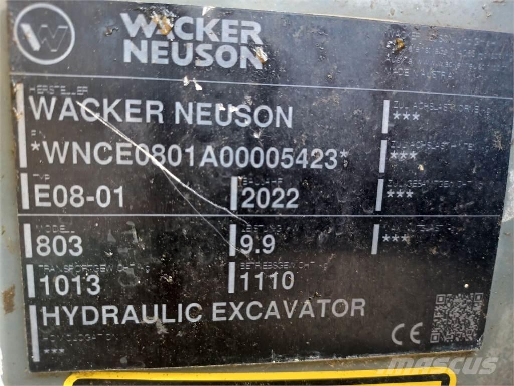Wacker Neuson 803 حفارات زحافة