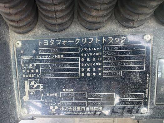 Toyota 30-5 FBL 25 مناولات متداخلة