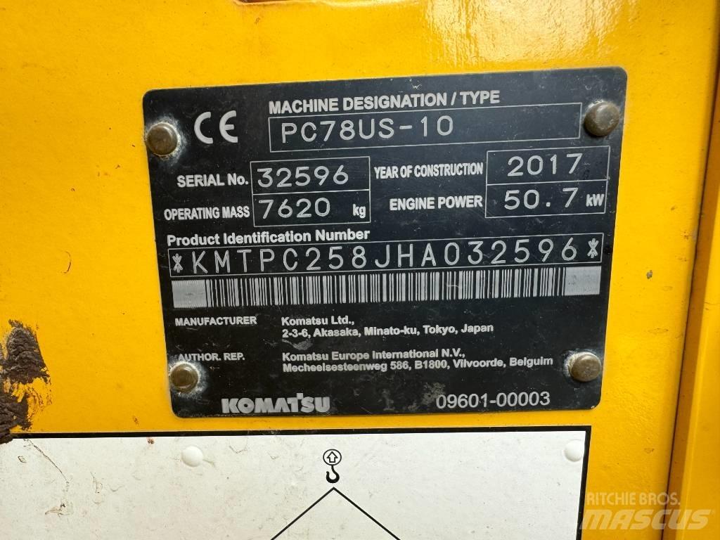 Komatsu pc 78 us-10 حفارات وسط 7 طن - 12 طن