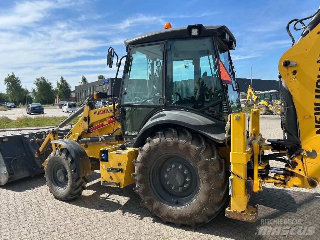 New Holland B 100 C لوادر ذات جرافات عكسية