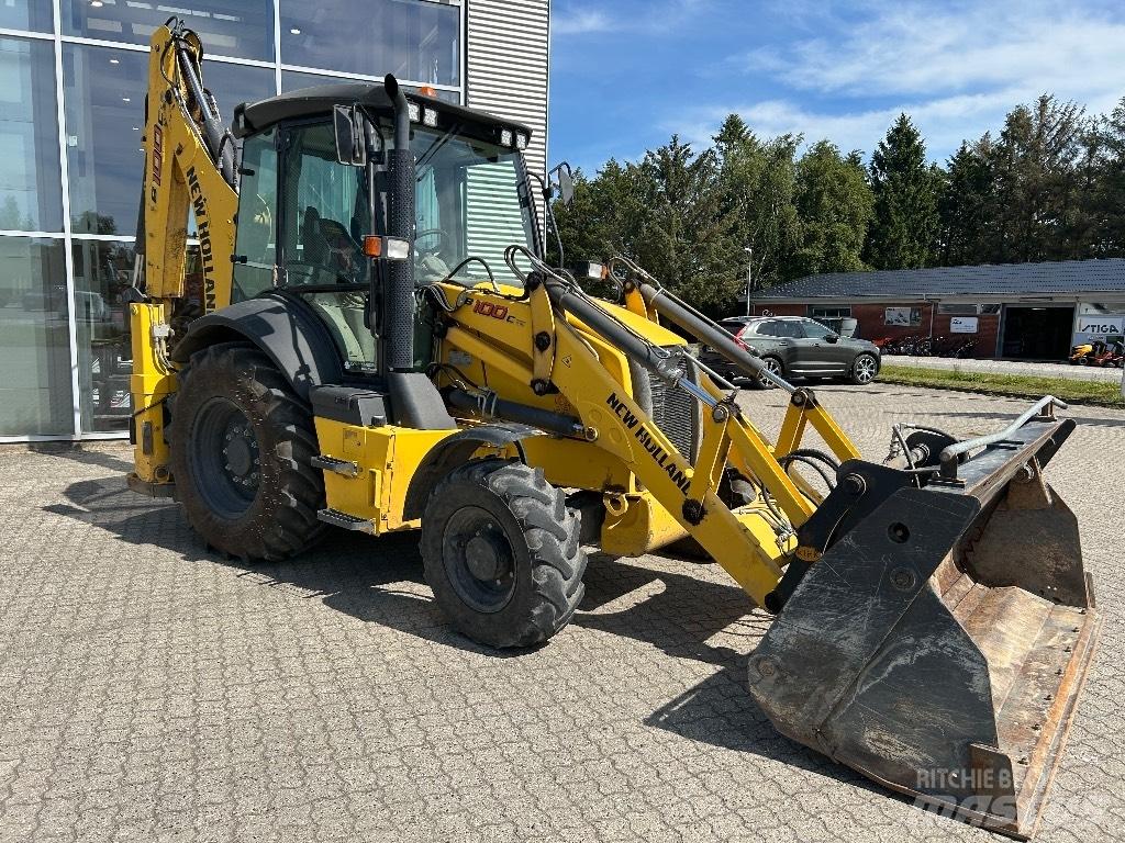 New Holland B 100 C لوادر ذات جرافات عكسية