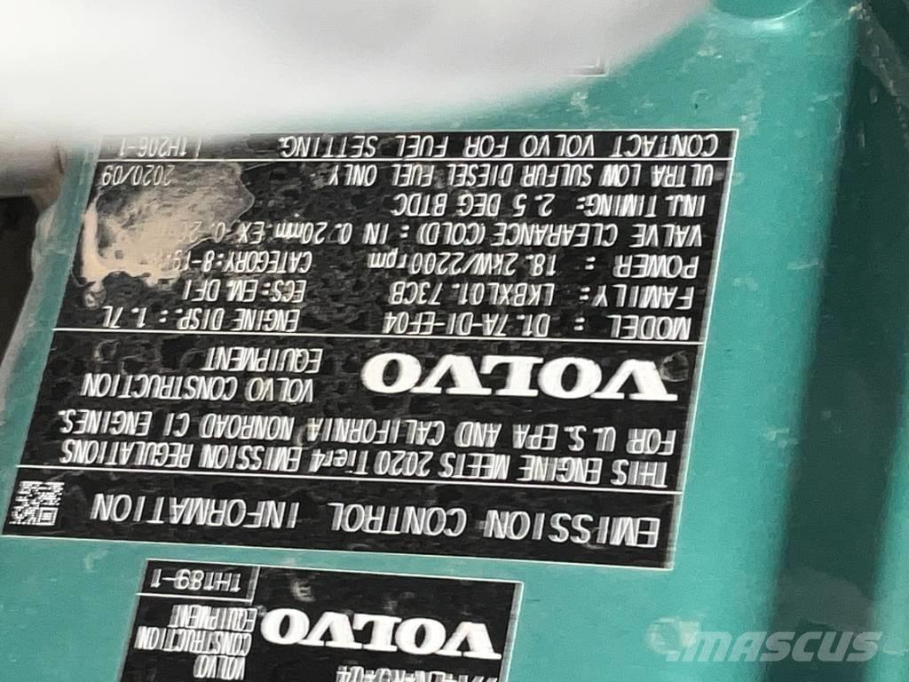 Volvo ECR 35 D حفارات صغيرة أقل من 7 طن (حفارات صغيرة)