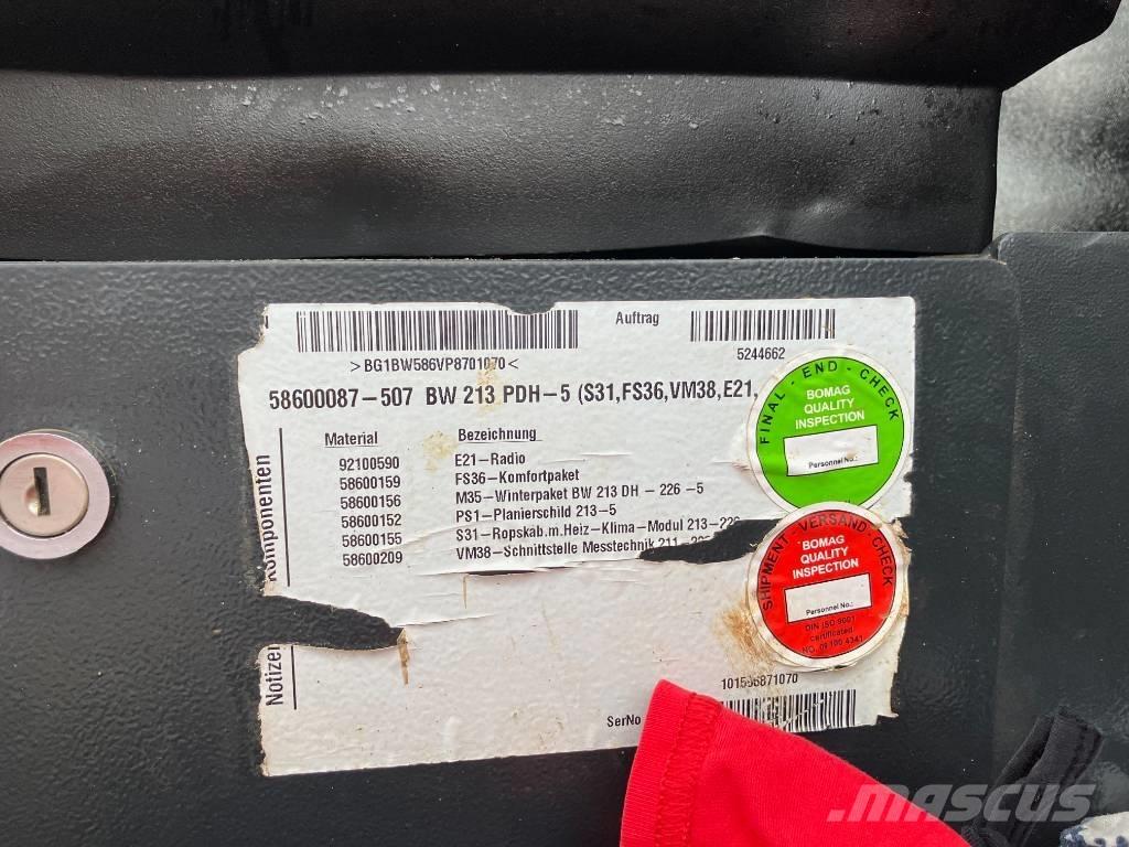 Bomag BW 213 PDH-5 ضاغطات التربة