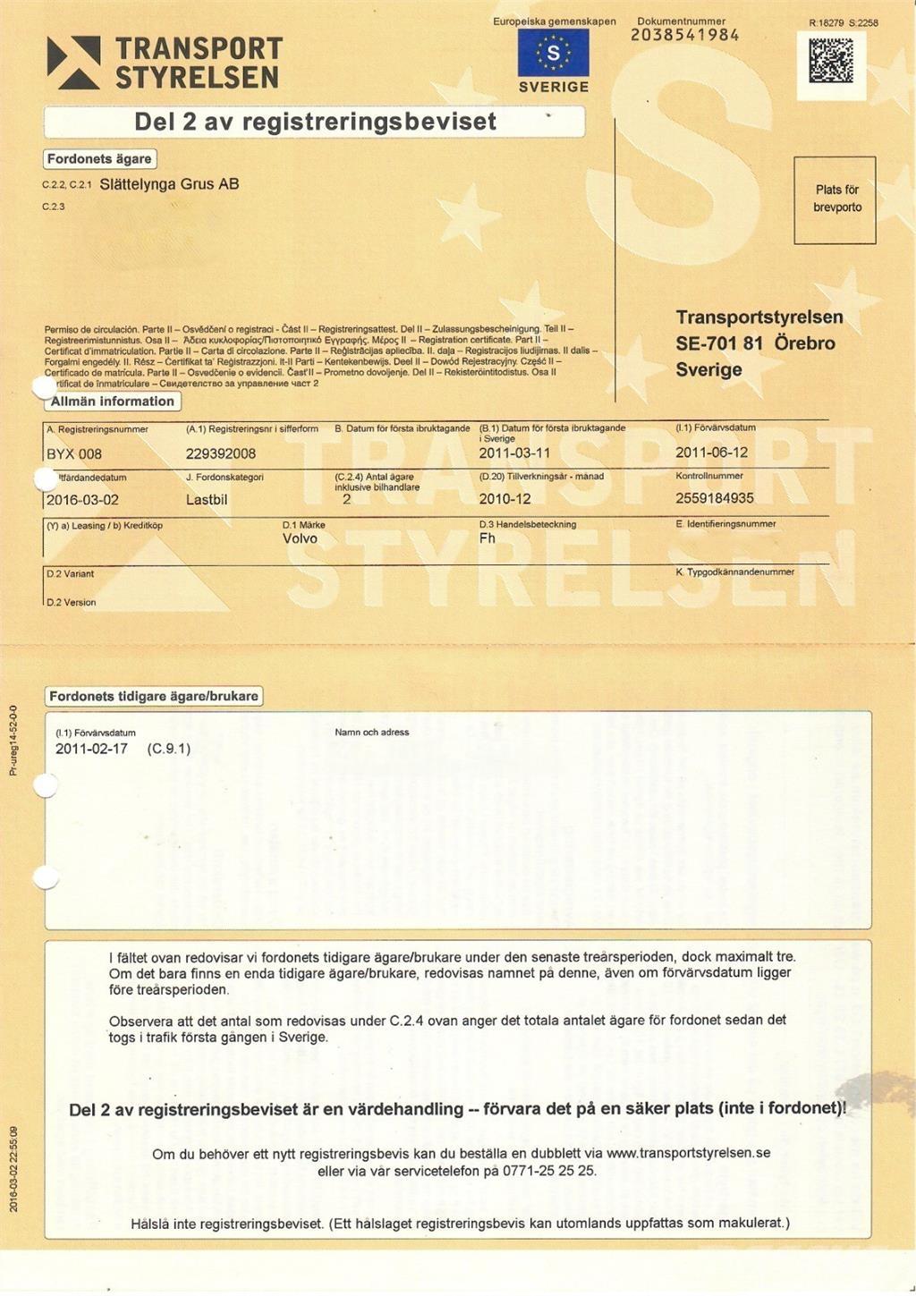 Volvo FH13 شاحنات بمقصورة وهيكل