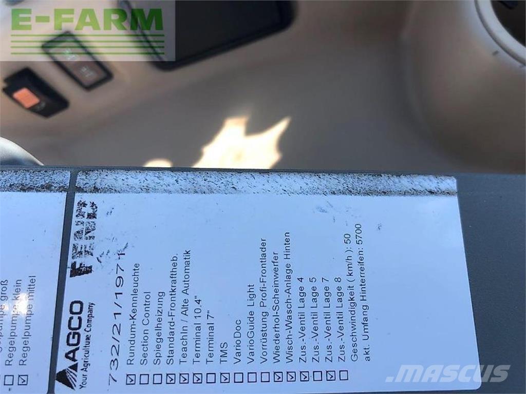 Fendt 714 vario الجرارات