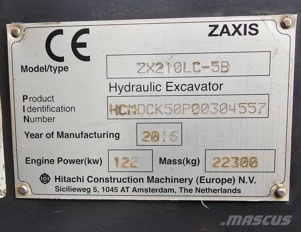 Hitachi ZX 210 LC-6 حفارات زحافة