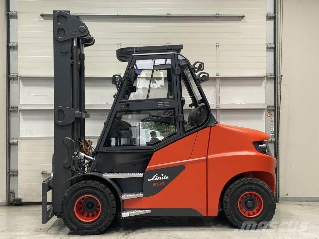 Linde E80-01/900 شاحنات ذات رافعات شوكية تعمل بالكهرباء