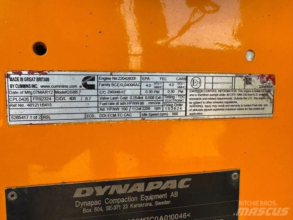 Dynapac CA362PD مداحل أحادية الأسطوانة
