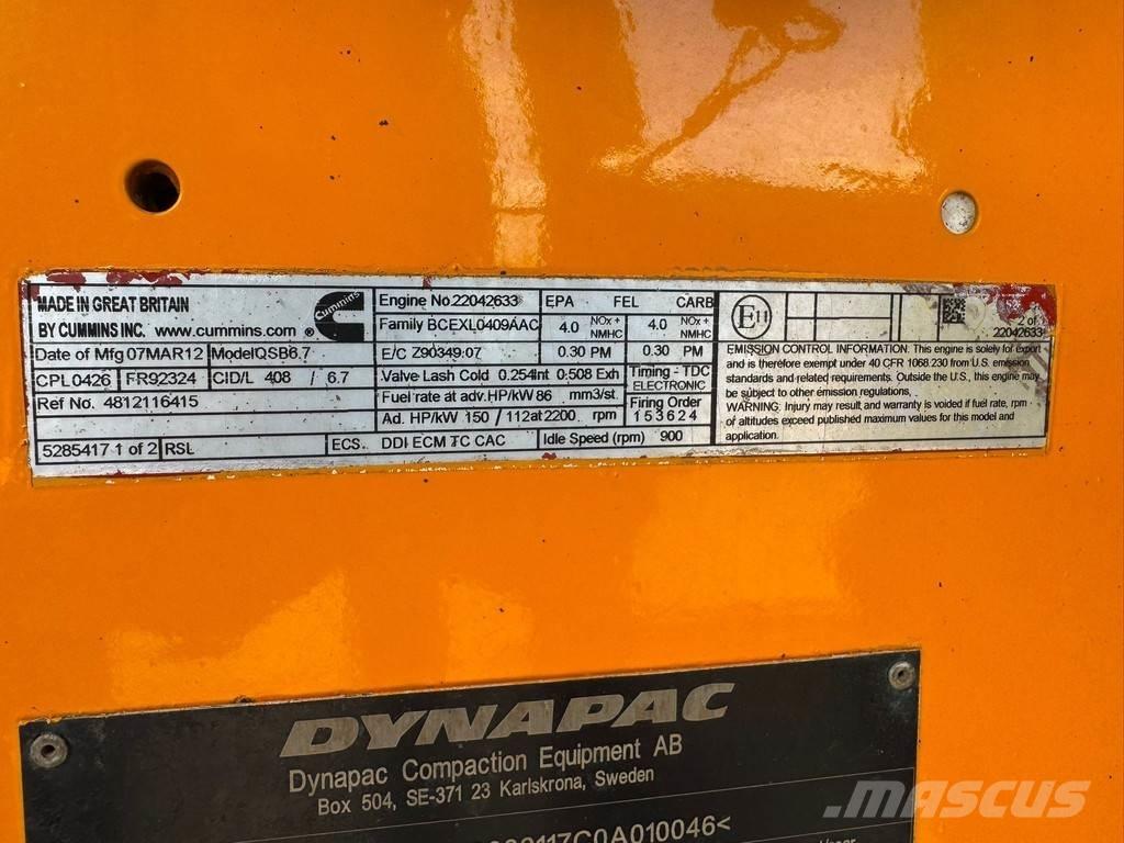 Dynapac CA362PD مداحل أحادية الأسطوانة