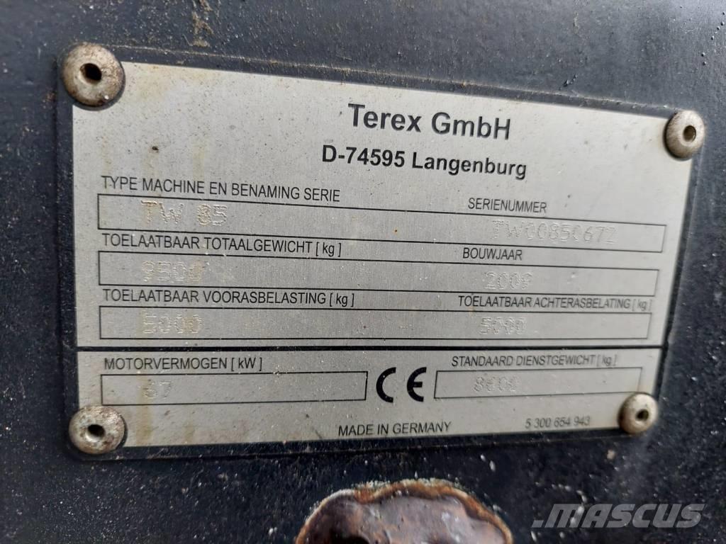 Terex TW 85 حفارات بعجل