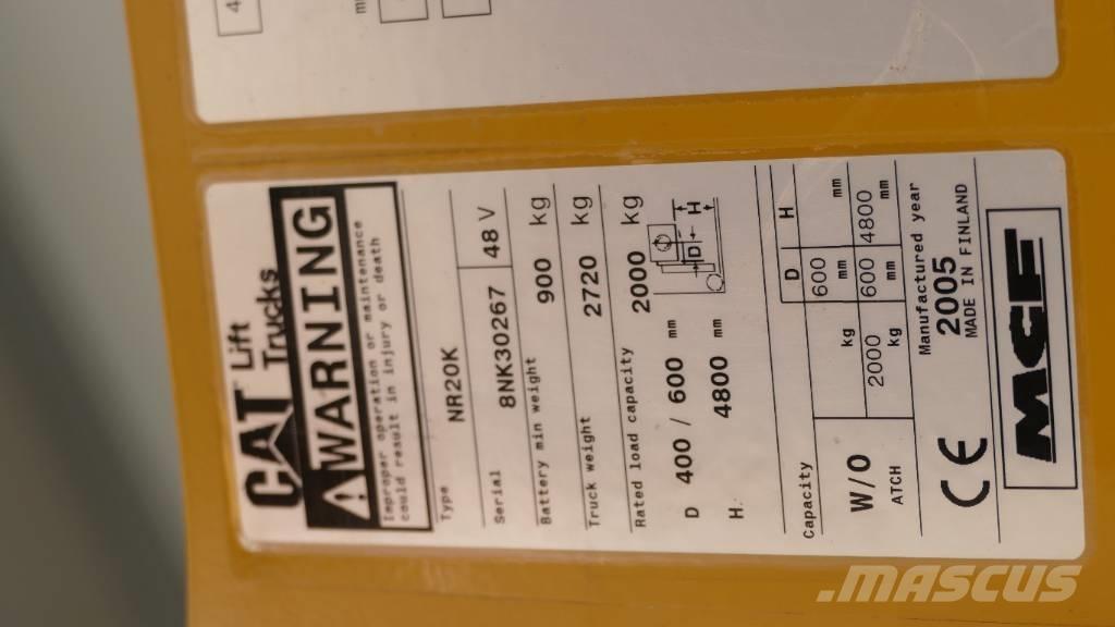 CAT NR 20 شاحنة مناولة