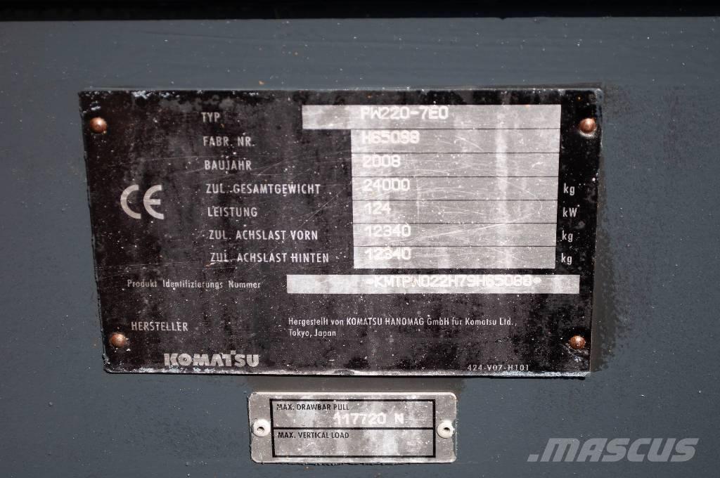 Komatsu PW 220-7 حفارات بعجل
