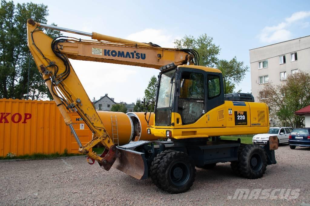 Komatsu PW 220-7 حفارات بعجل