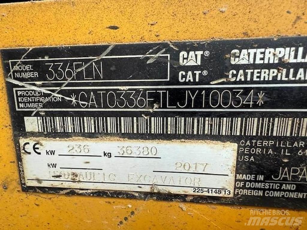 CAT 336 F LN حفارات زحافة