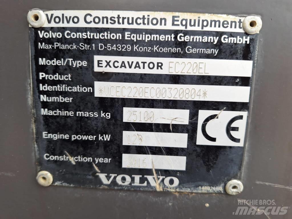 Volvo EC 220 EL حفارات زحافة