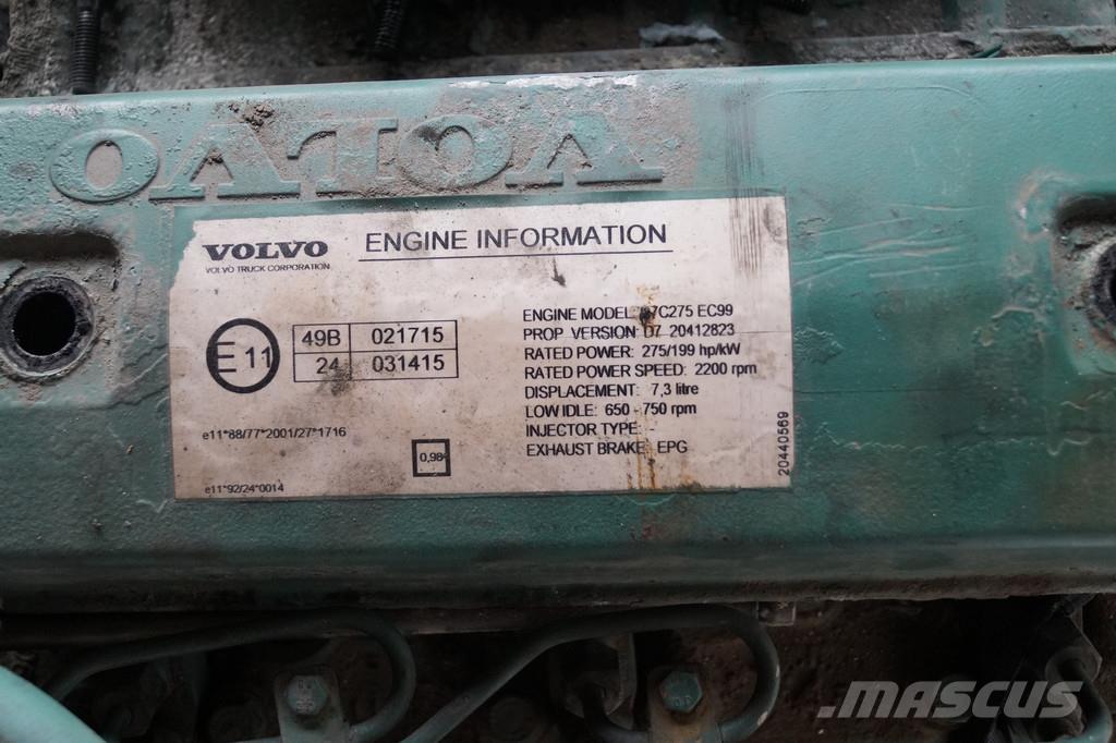 Volvo D7C 275 USED محركات