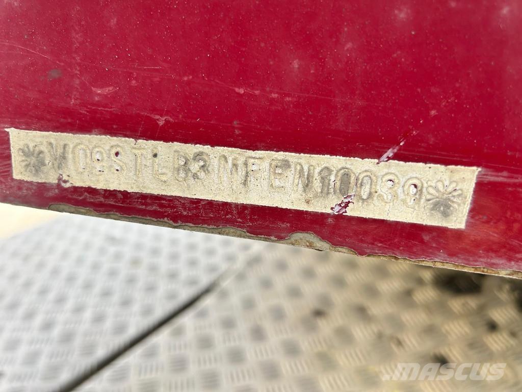 HRD 3-AXLE JUMBO نصف مقطورة مسطحة منخفضة