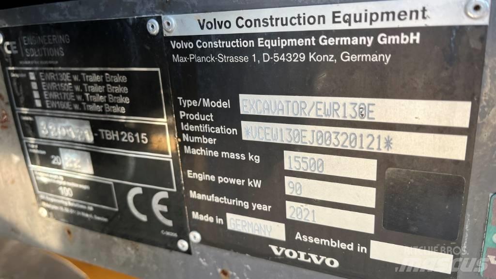 Volvo EWR130E حفارات بعجل