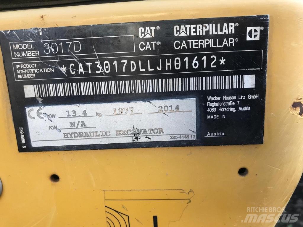 CAT 301.7 D حفارات صغيرة أقل من 7 طن (حفارات صغيرة)