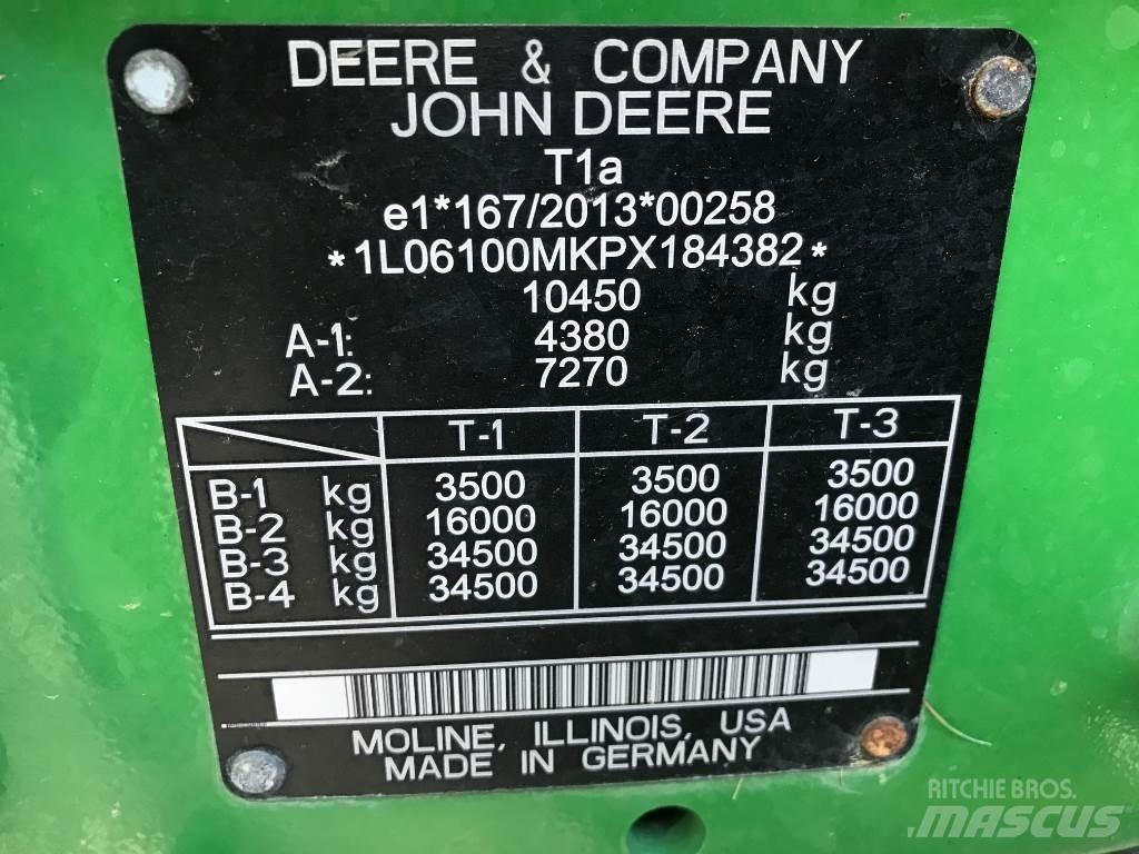 John Deere 6100 M الجرارات