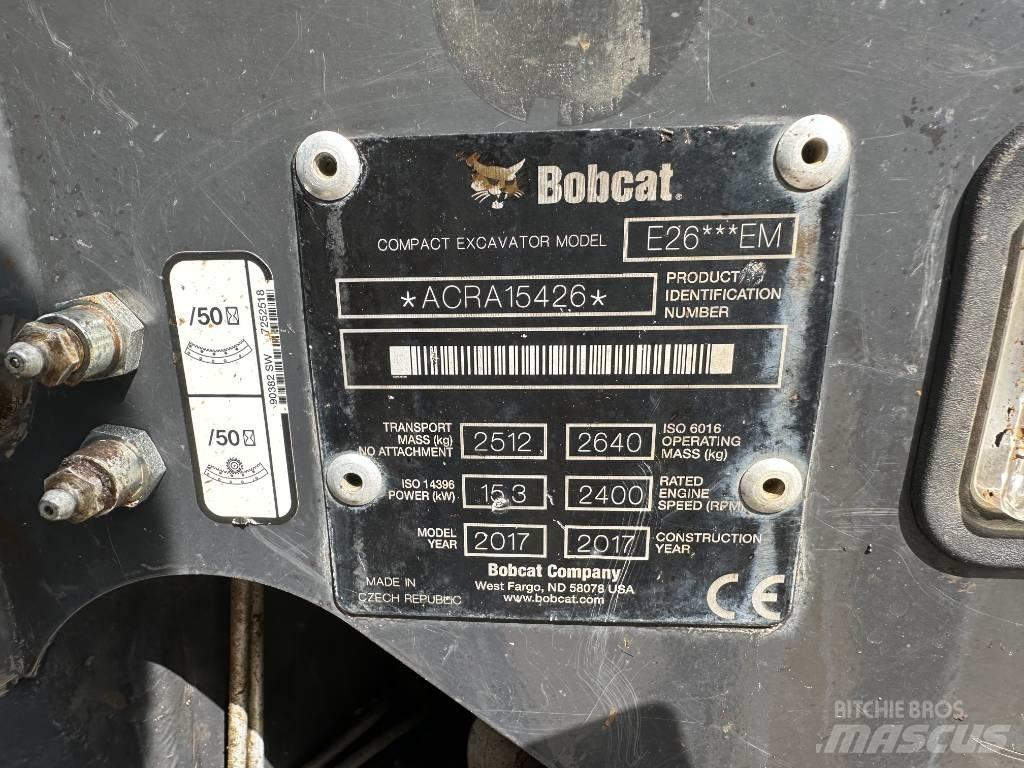 Bobcat E 26 حفارات صغيرة أقل من 7 طن (حفارات صغيرة)