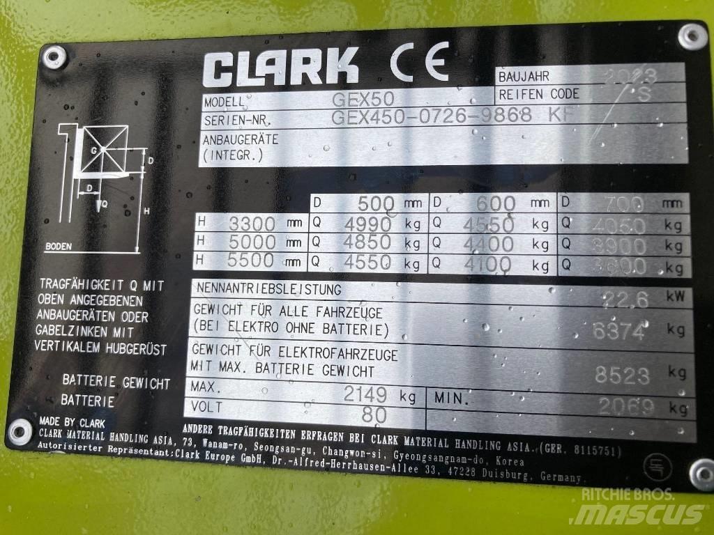 Clark GEX 50 شاحنات ذات رافعات شوكية تعمل بالكهرباء