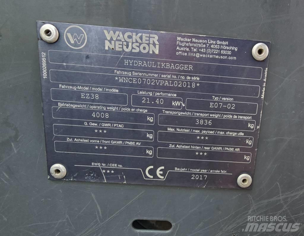 Wacker Neuson EZ 38 حفارات صغيرة أقل من 7 طن (حفارات صغيرة)