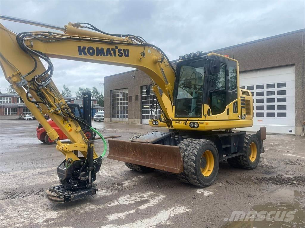 Komatsu PW148-10 حفارات بعجل